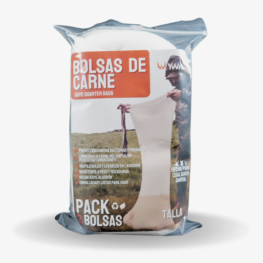 Pack Taxidermia - WildScreen + Pack 2 Bolsas Transporte Carne + Correa de Arrastre