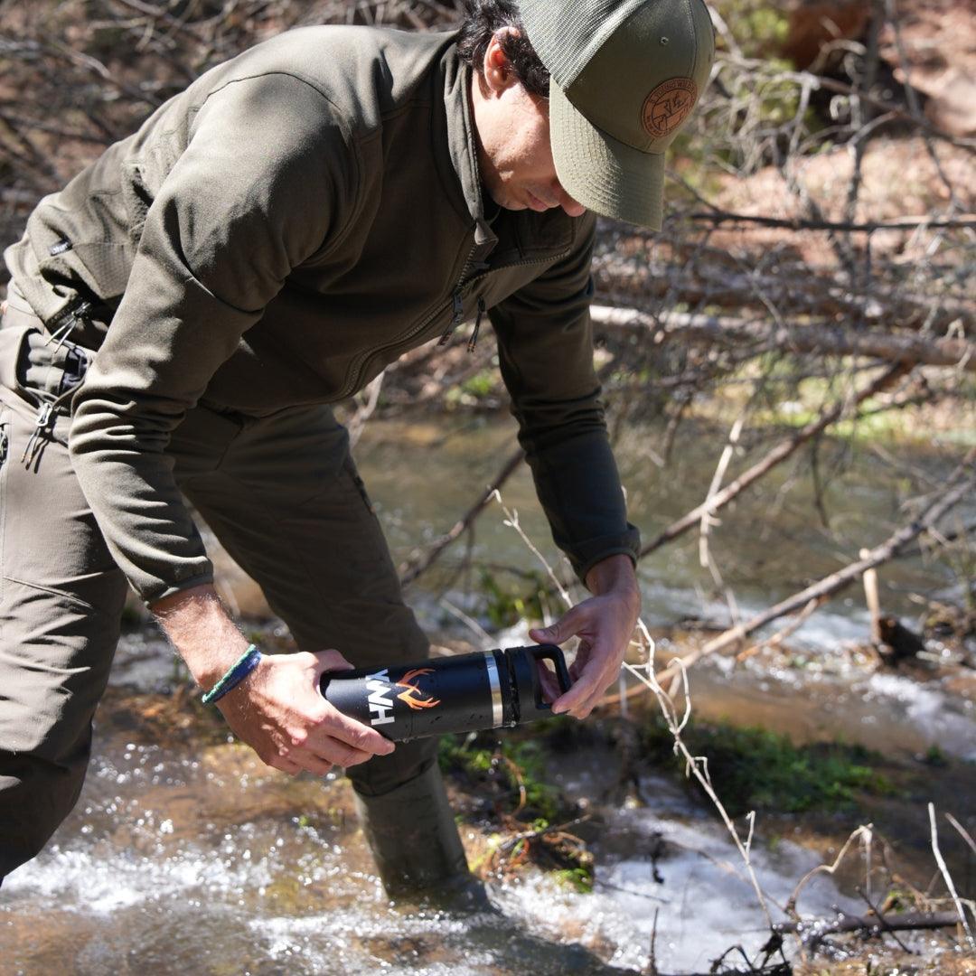 HeatPro YWH - Termo de Acero Inoxidable con Aislamiento al Vacío - Young Wild Hunters
